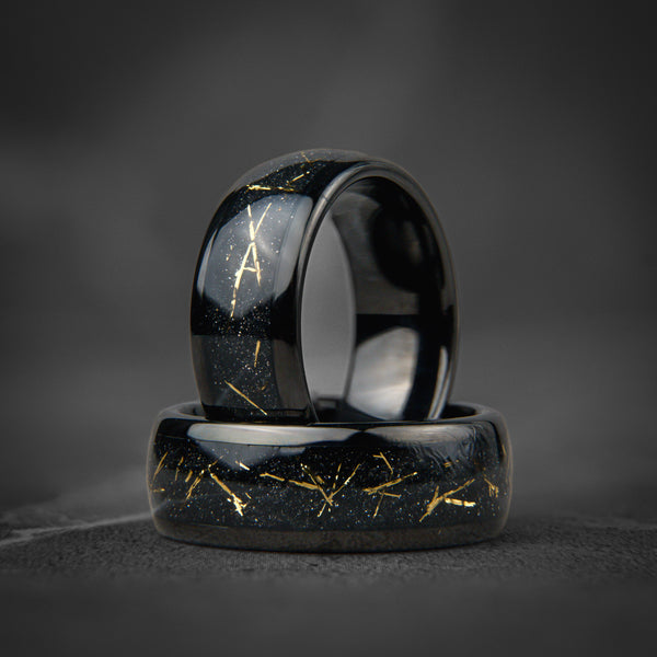 COSMOS - Galaxy Meteorite Tungsten Ring