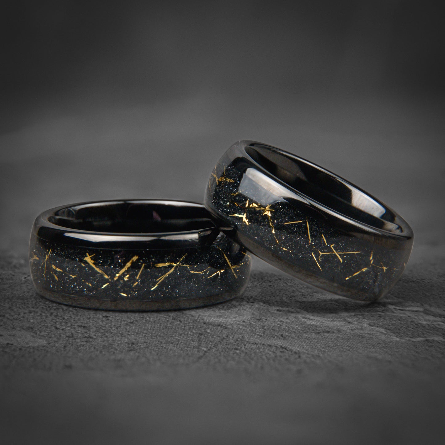COSMOS - Galaxy Meteorite Tungsten Ring