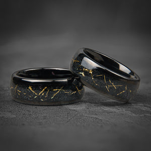 COSMOS - Galaxie Meteorit Wolframring