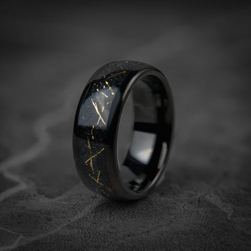 COSMOS - Galaxy Meteorite Tungsten Ring