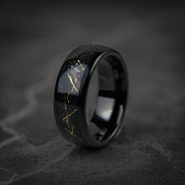 COSMOS - Galaxy Meteorite Tungsten Ring