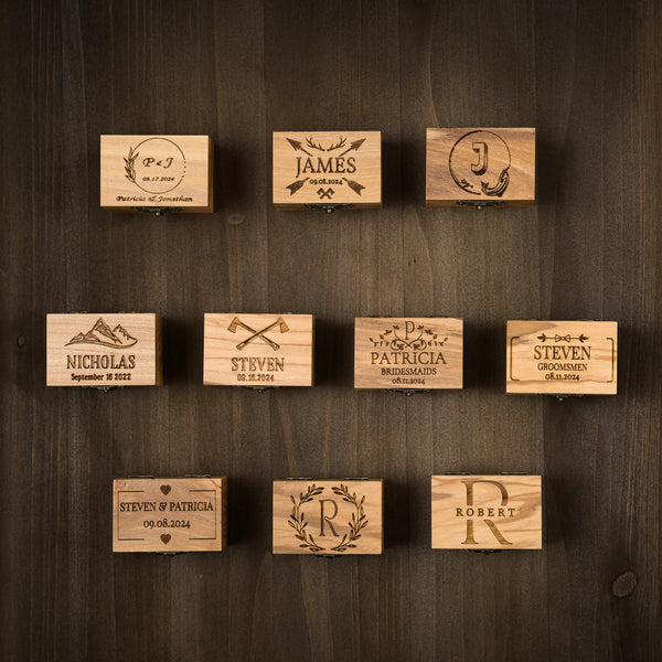 AURUM METEORA - Damascus Steel Ring with Gold Leaf & Meteorite Flakes