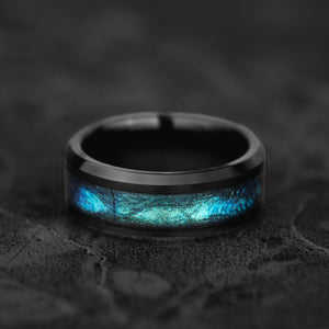 Cosmic Ocean - Einzigartiger Wolframring