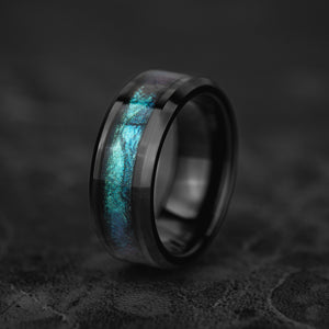 Cosmic Ocean - Einzigartiger Wolframring