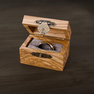 JACK & JACK - Double Whiskey Barrel Wood Inlay Ring