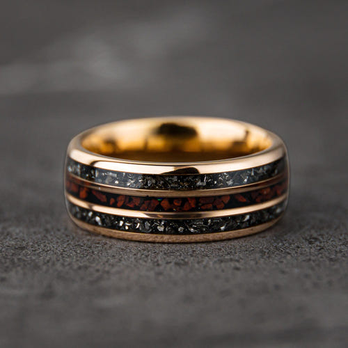 DYNOREX- Meteorite Dinosaur Bone Ring